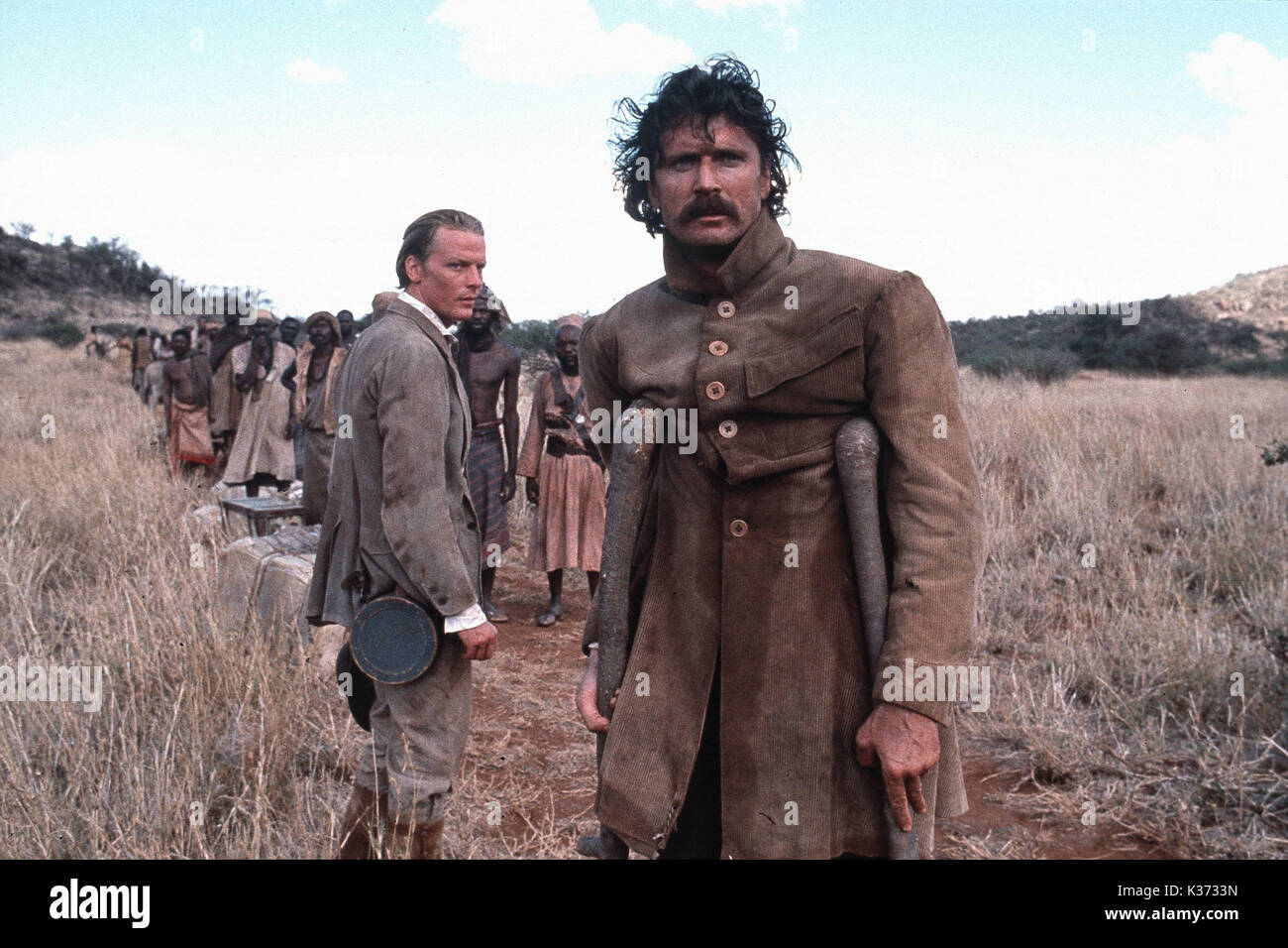 Le Montagne della Luna IAIN GLEN E PATRICK BERGIN come Sir Richard Burton data: 1990 Foto Stock