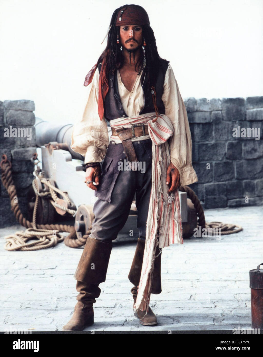 Pirati dei Caraibi: La maledizione della prima luna Johnny Depp un film di Walt Disney Foto Stock
