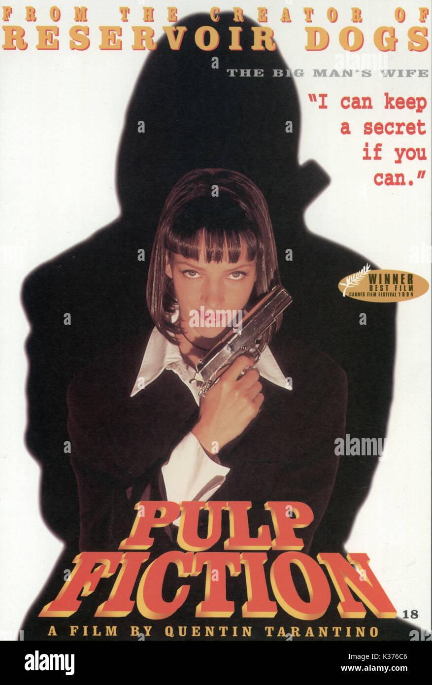 PULP FICTION POSTER data: 1994 Foto Stock