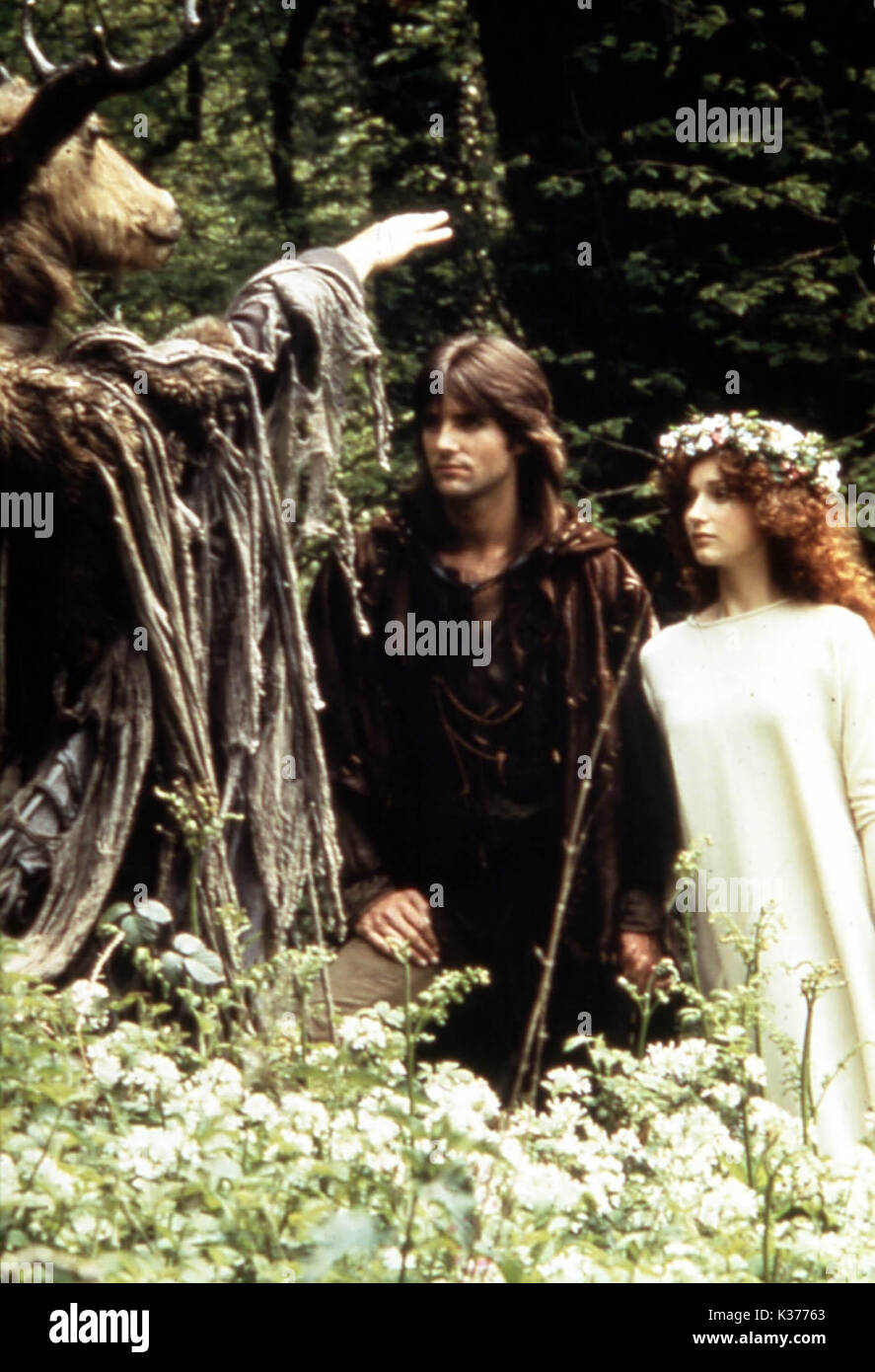 ROBIN DI SHERWOOD MICHAEL PRAED E JUDI TROTT HEREN il cacciatore sposa ROBIN E MARIAN Foto Stock