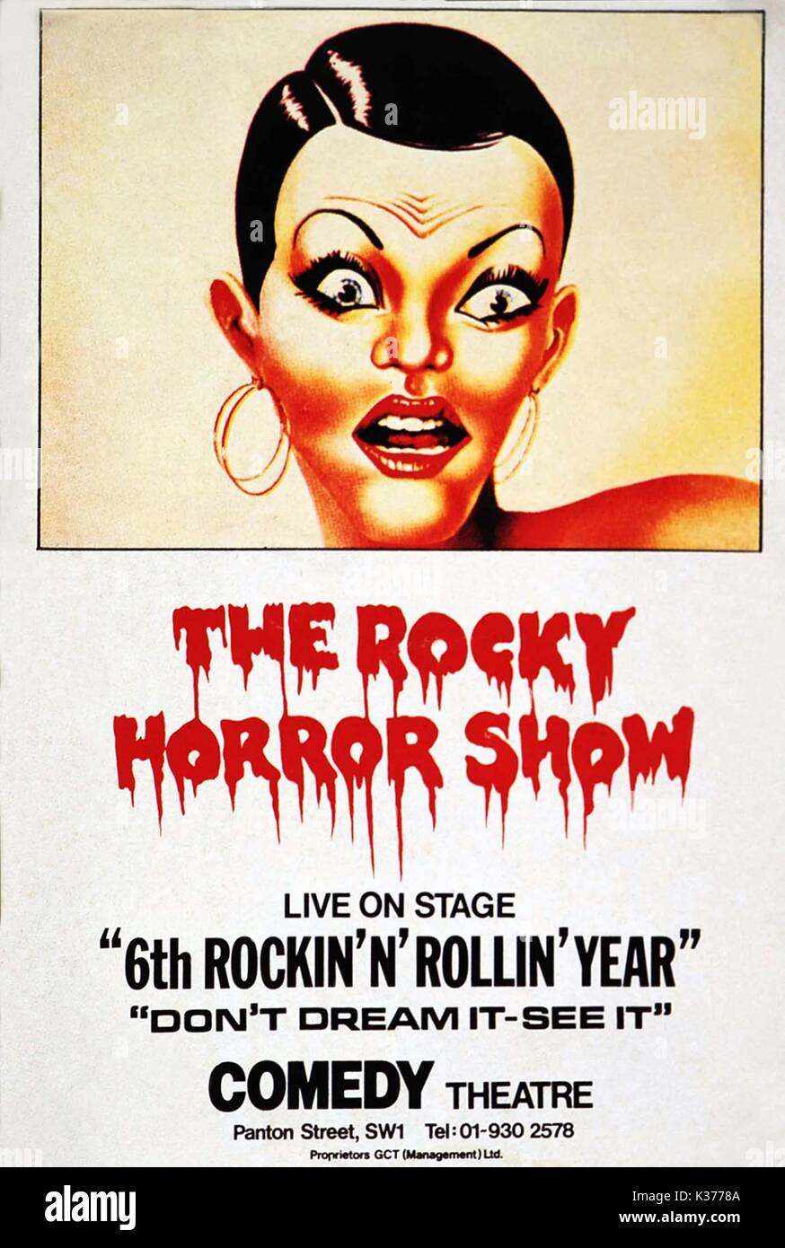 Il Rocky Horror Show Teatro Flyer per Comedy Theatre, Panton Street, Londra  The Rocky Horror Show Teatro Flyer per Comedy Theatre, Panton Street,  Londra Foto stock - Alamy