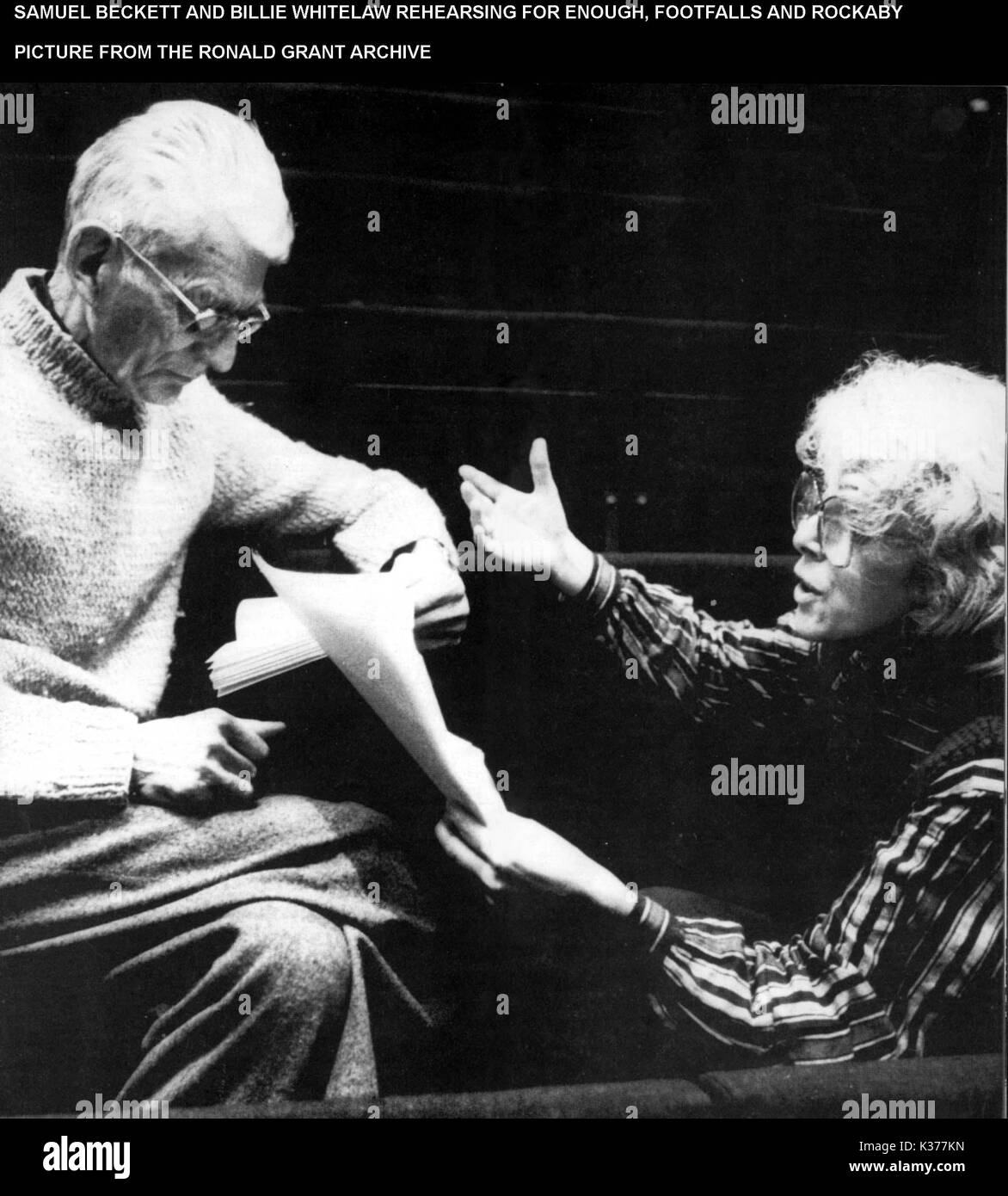 Un numero sufficiente di FOOTFALLS ROCKABY e Samuel Beckett, BILLIE WHITELAW Foto Stock