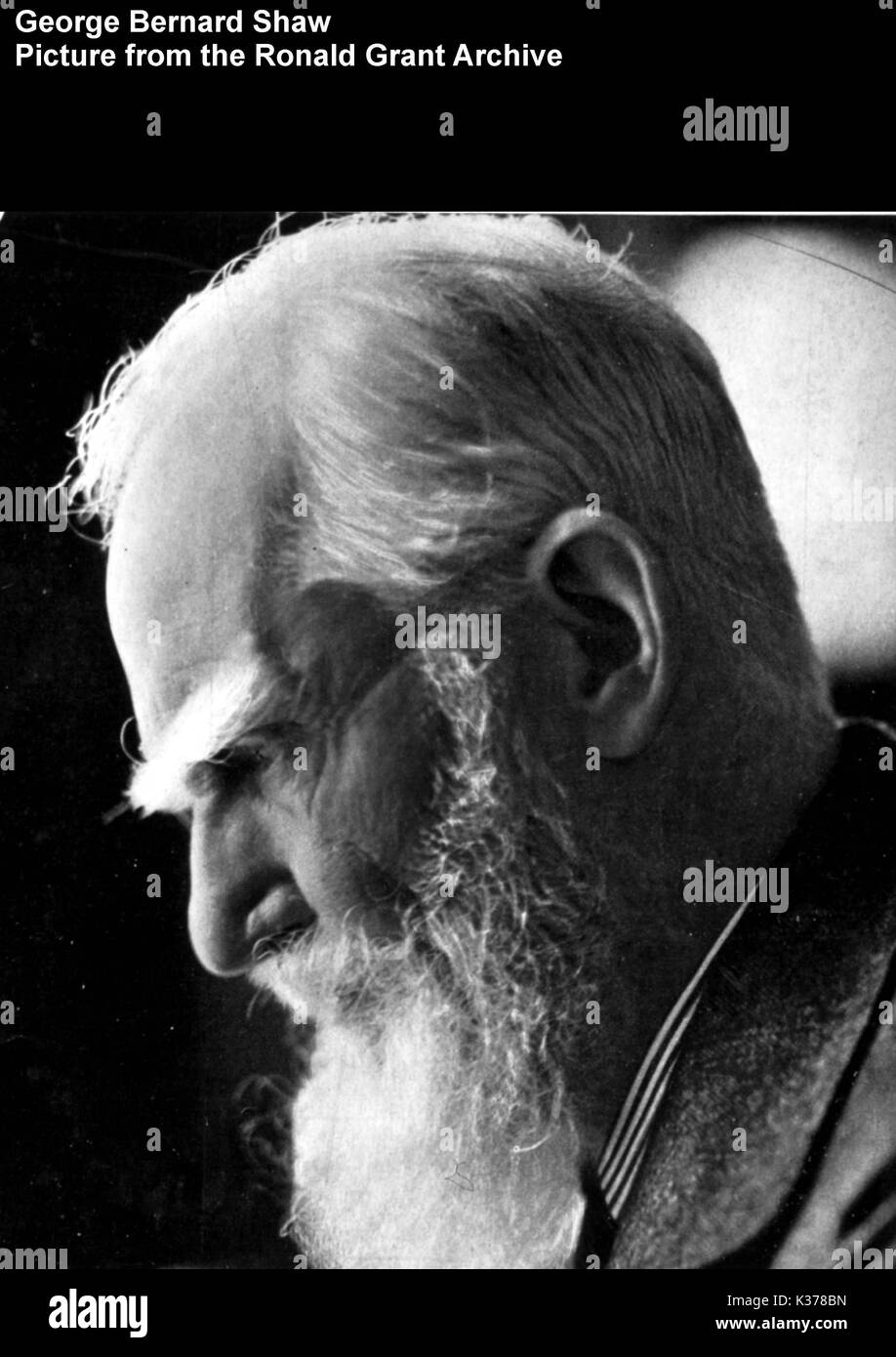 GEORGE Bernard Shaw Foto Stock