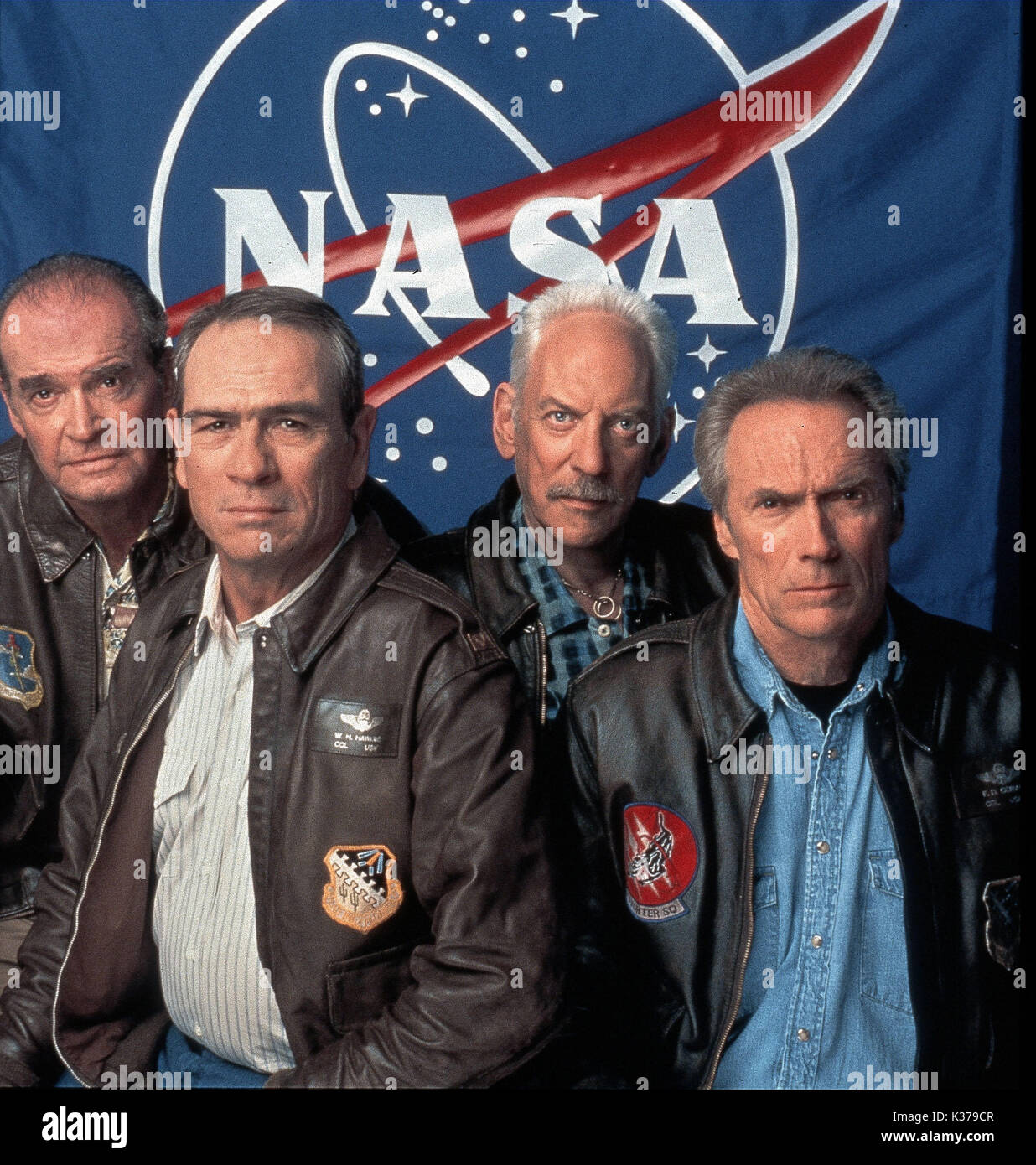 SPACE COWBOY James Garner Tommy Lee Jones, Donald Sutherland, Clint Eastwood data: 2000 Foto Stock