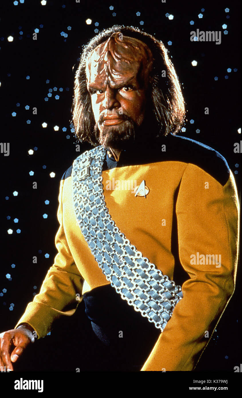 STAR TREK: la prossima generazione di Paramount Pictures Michael Dorn come Lieut Worf Foto Stock