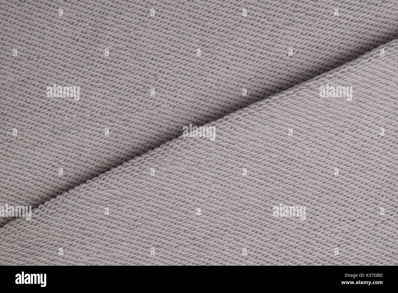 Cotone bianco texture tessuto di sfondo per il design alla moda e abbigliamento. Foto Stock