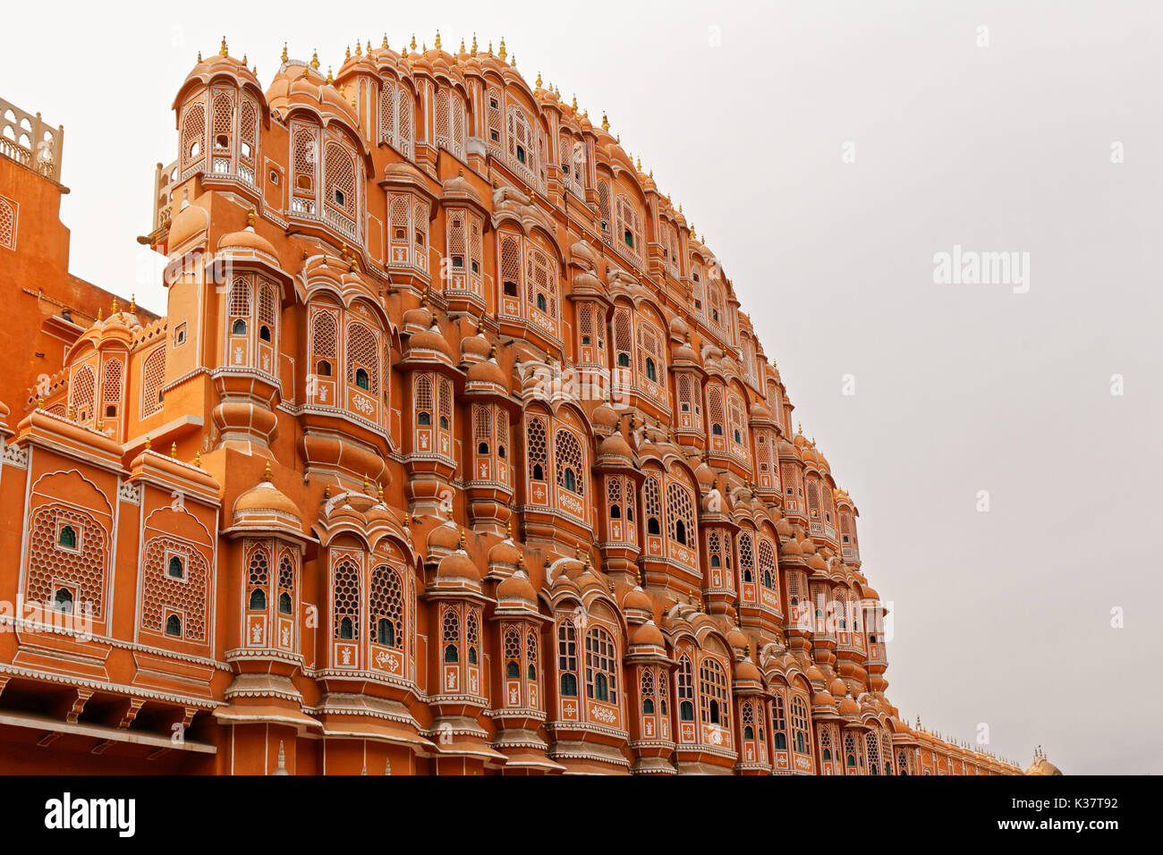 Jaipur, India. Hawa Mahal (palazzo dei venti). Foto Stock