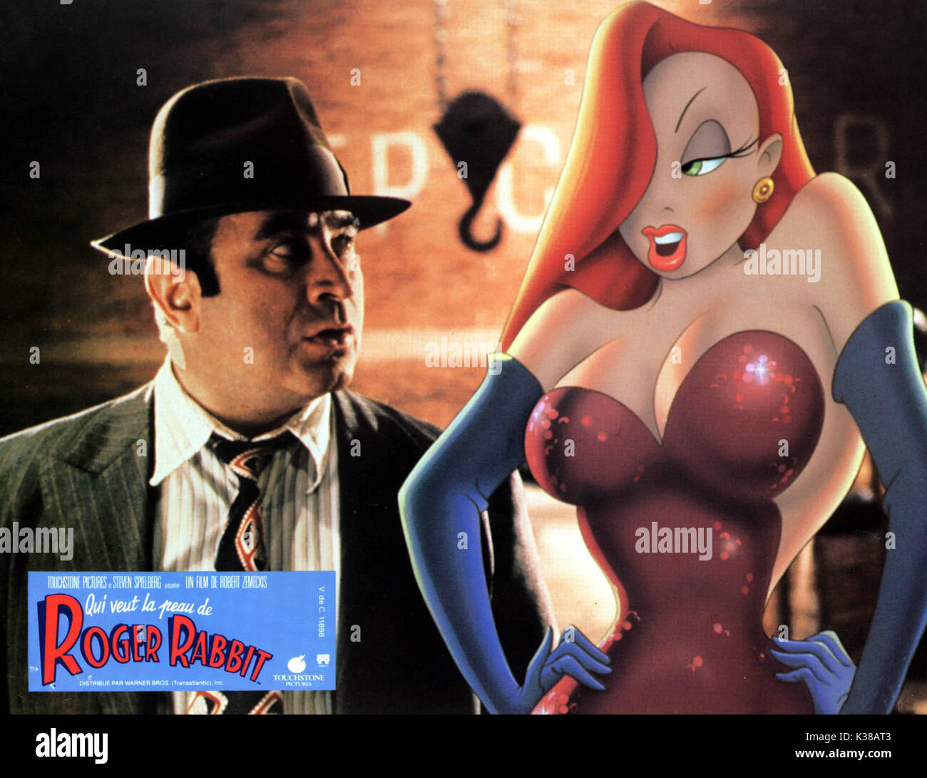 Chi ha incastrato Roger Rabbit Bob Hoskins, Jessica Rabbit data: 1988 Foto Stock