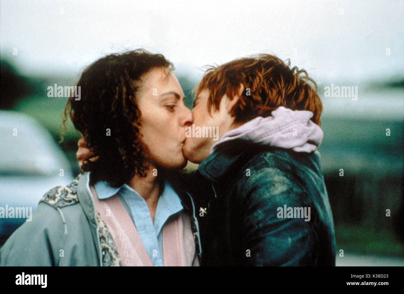 BUTTERFLY KISS SASKIA REEVES, Amanda Plummer BUTTERFLY KISS data: 1995 Foto Stock