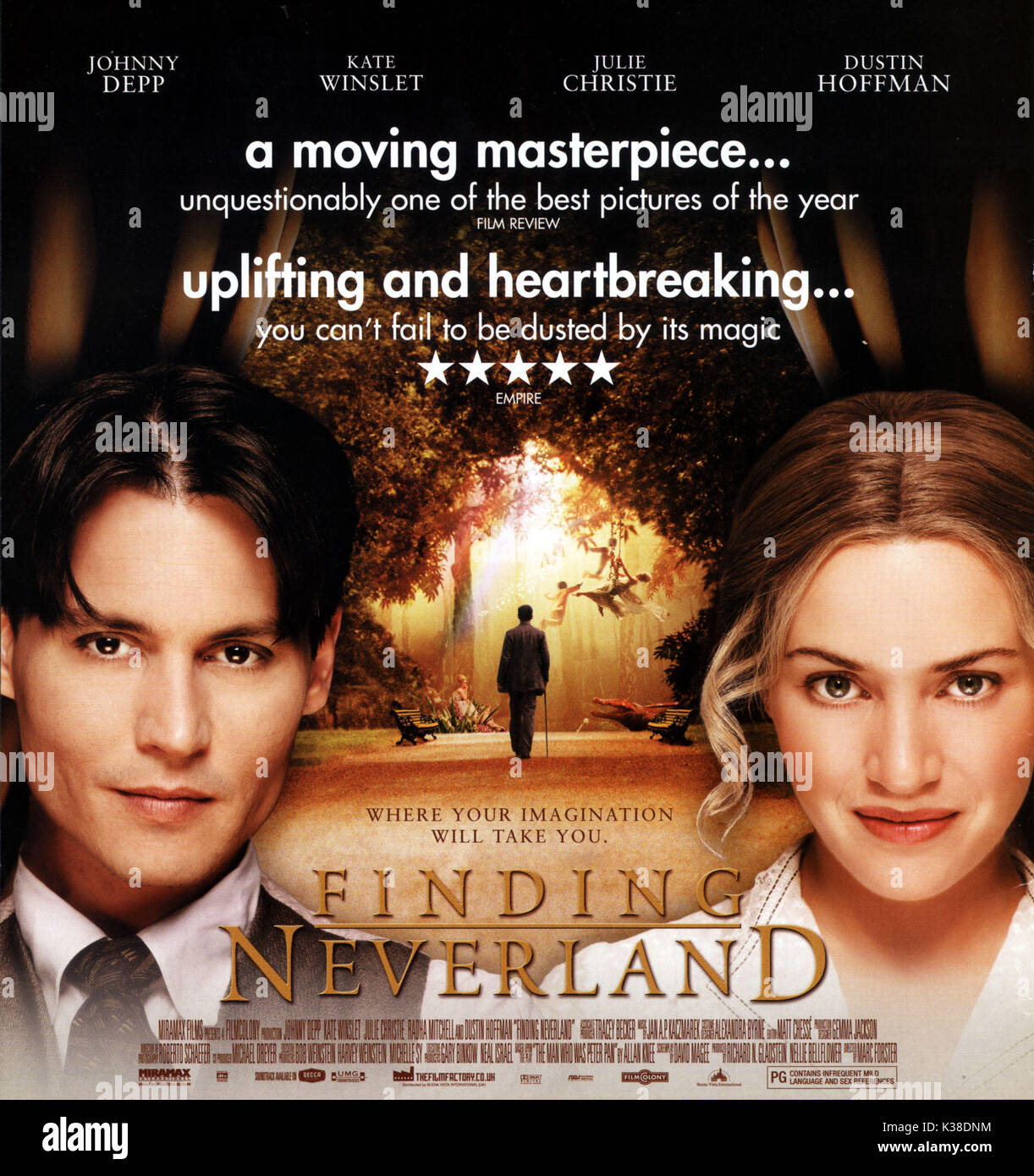 Trovare Neverland poster data: 2004 Foto Stock