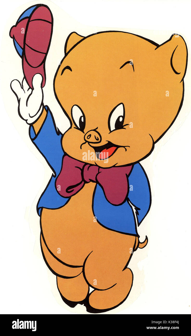 PORKY PIG copyright WARNER BROS Foto Stock