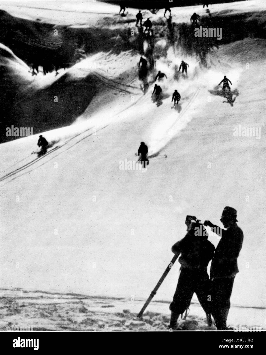 La fiamma bianco titolo originale Der Weisse Rausch-Neue Wunder Des Schneeschuhs diretto dal dottor Arnold Fanck con Leni Riefenstahl data: 1931 Foto Stock