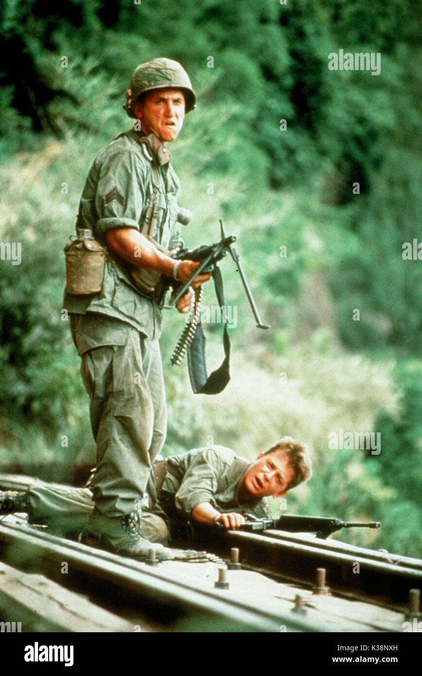 Vittime di Guerra SEAN PENN, Michael J FOX data: 1989 Foto Stock