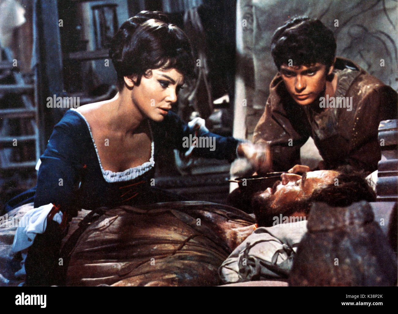 L'agonia e la ECSTACY DIANE CILENTO come Contessina de' Medici, Charlton Heston come Michelangelo data: 1965 Foto Stock