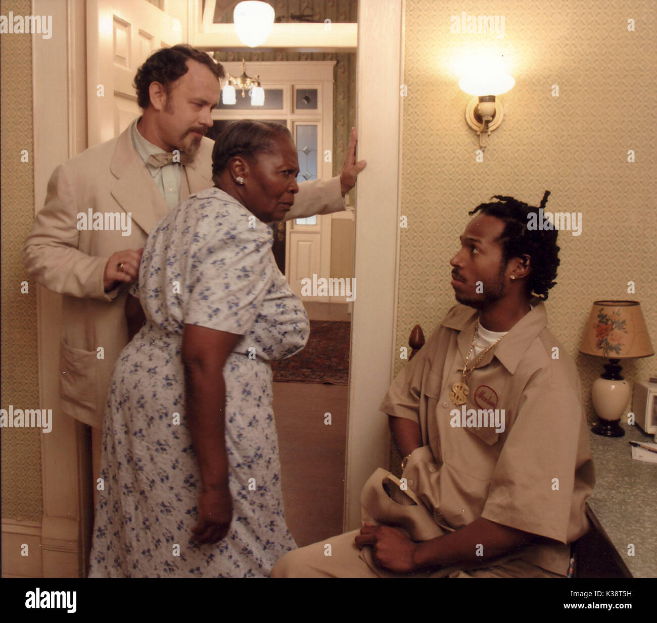 Il LADYKILLERS Tom Hanks, IRMA P HALL, Marlon Wayans data: 2004 Foto Stock
