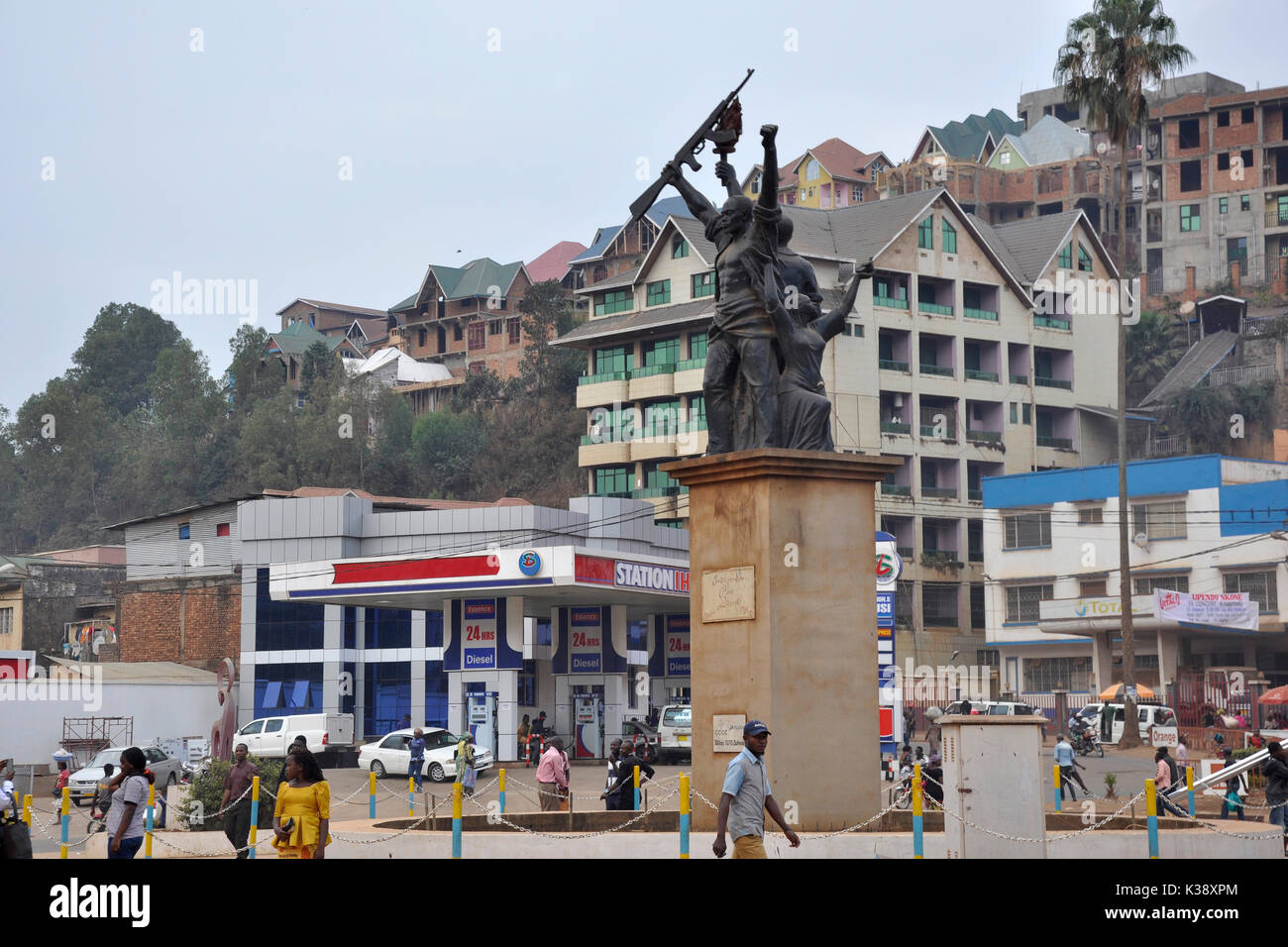 Repubblica democratica del Congo, la città di Bukavu Foto Stock