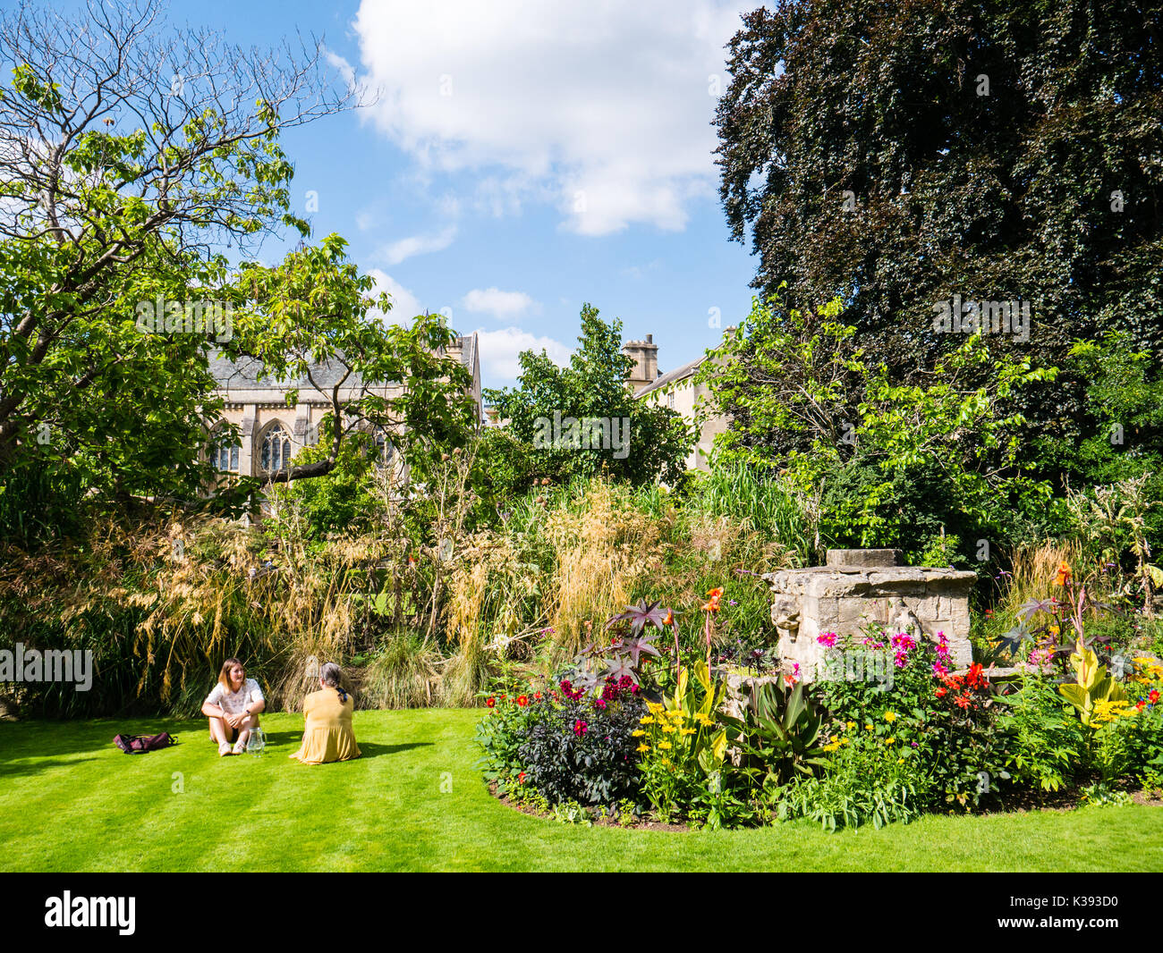 Borsisti giardino, Baliol College, Università di Oxford, Oxfordshire, Inghilterra Foto Stock