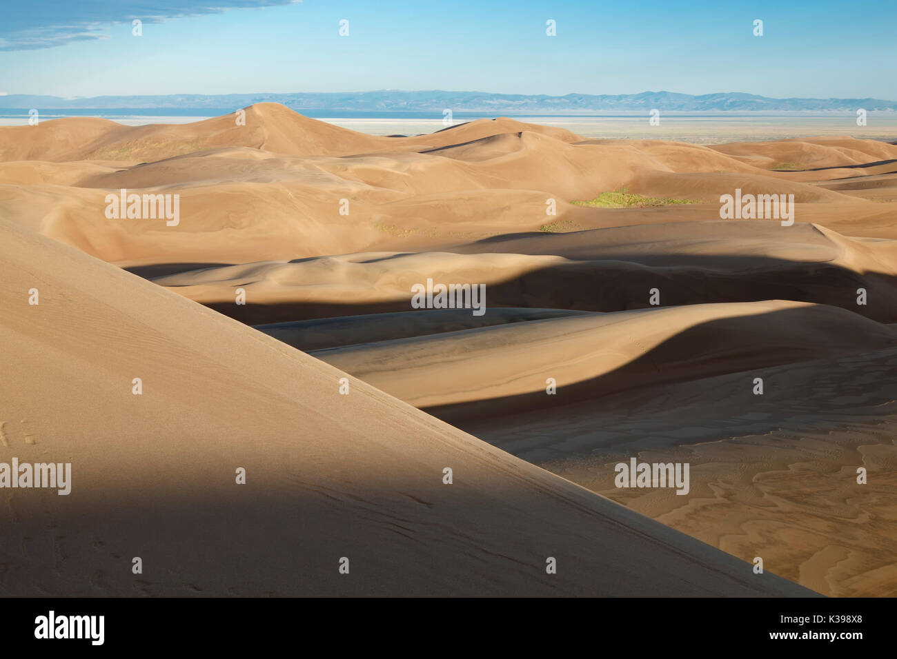 Le dune, le grandi dune di sabbia del Parco Nazionale e preservare, Colorado, STATI UNITI D'AMERICA Foto Stock