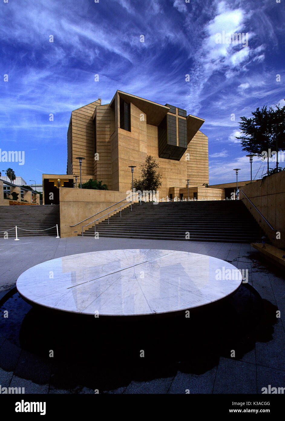 La Cattedrale di Nostra Signora del Angeles nel centro di Los Angeles, CA Foto Stock