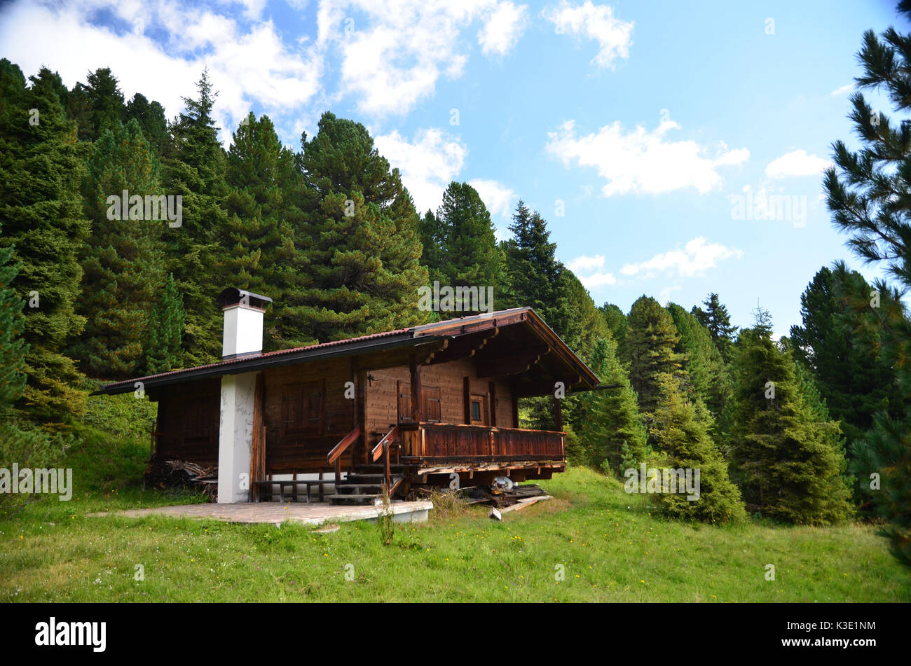 Austria, Tirolo, Zillertal, Höhenstrasse, regione di montagna, forester house, Foto Stock