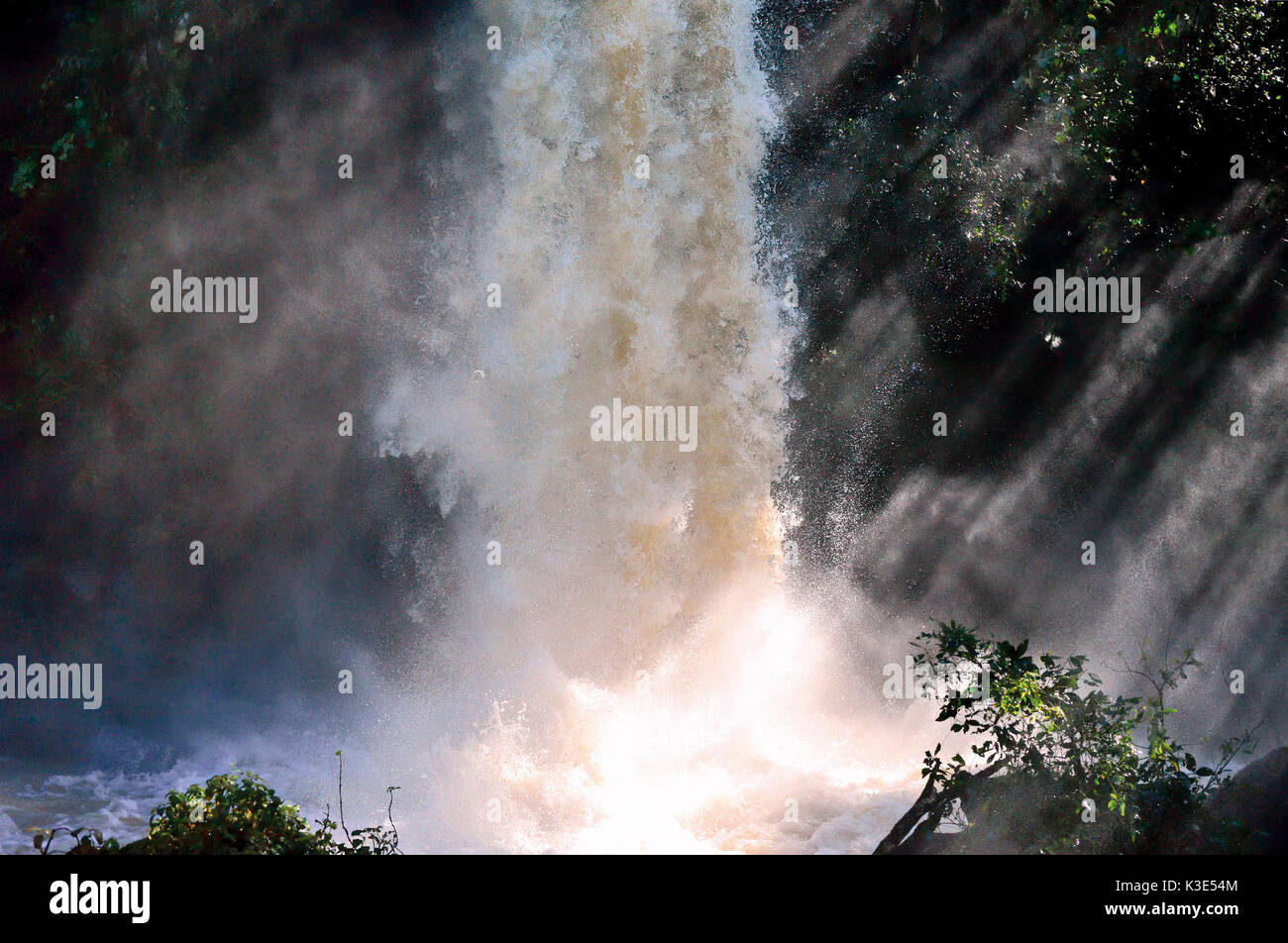 Argentinien, Iguazu Nationalpark, Kaskade der IguazufÃ¤lle Foto Stock