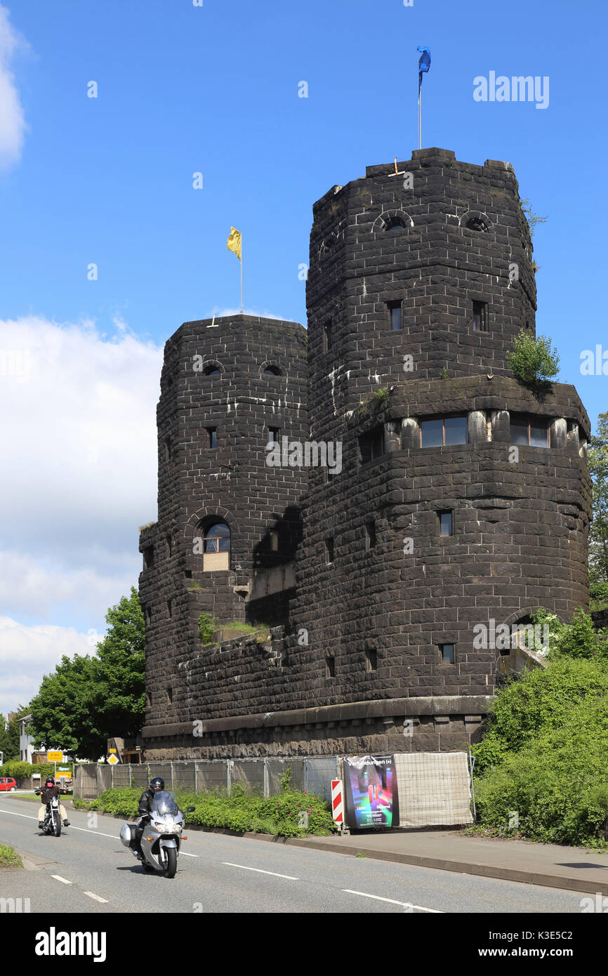 In Germania, in Renania Palatinato, Remagen, ponte di Remagen, rovina, Foto Stock