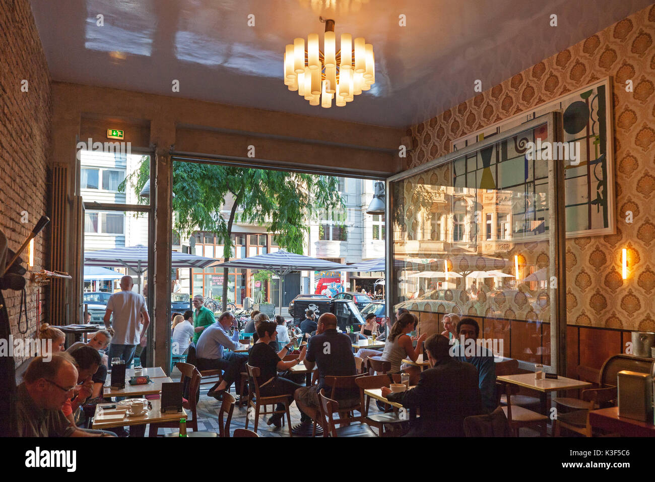 Salon Schmitz nel quartiere belga di Colonia, nella Renania settentrionale-Vestfalia, Germania Foto Stock