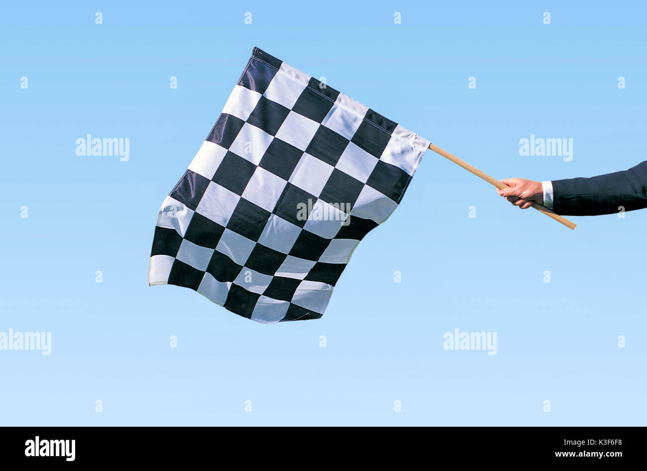 Bandiera a scacchi Foto Stock