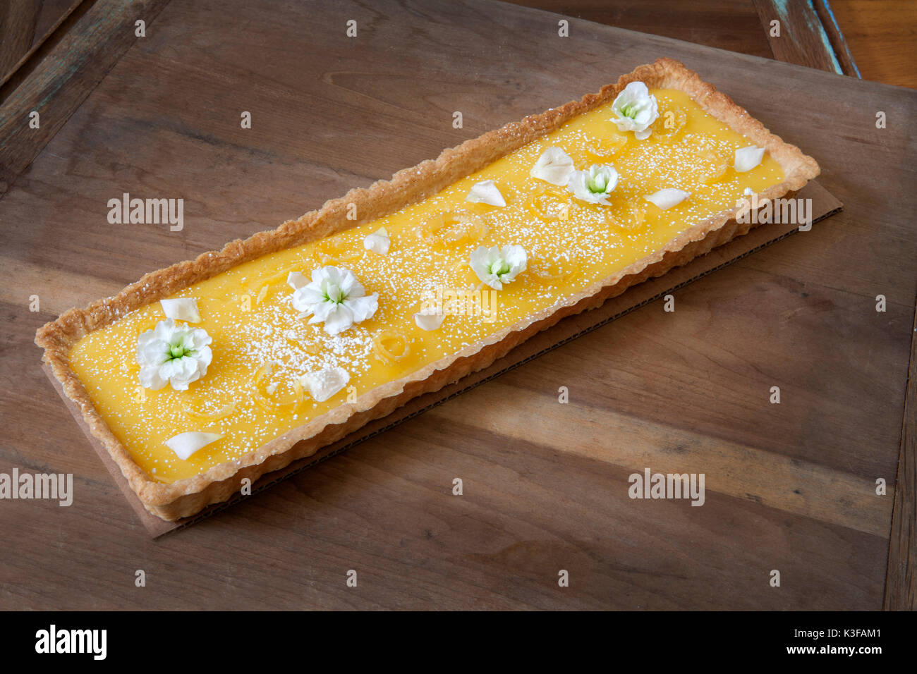 Crostata al limone Foto Stock