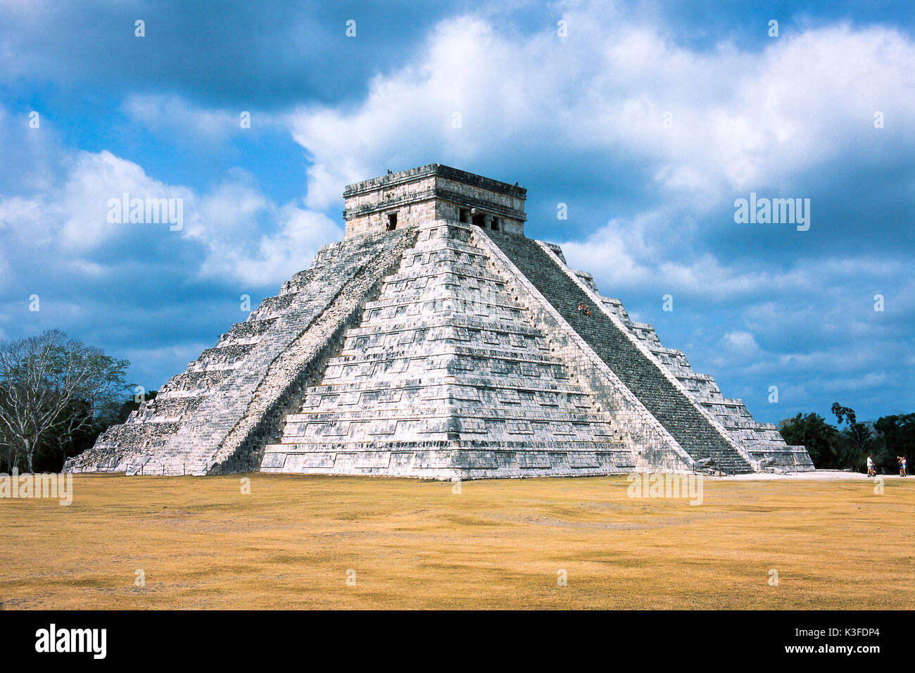 Piramide di Kukulcan, Chichen Itza, Yucatan, Messico Foto Stock