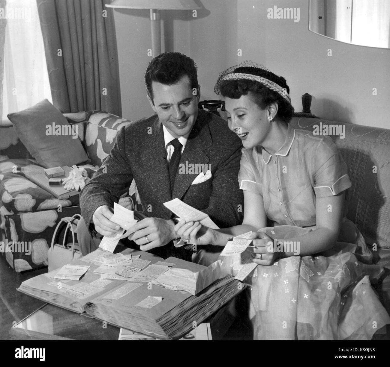 LARRY PARCHI, Betty Garrett Foto Stock