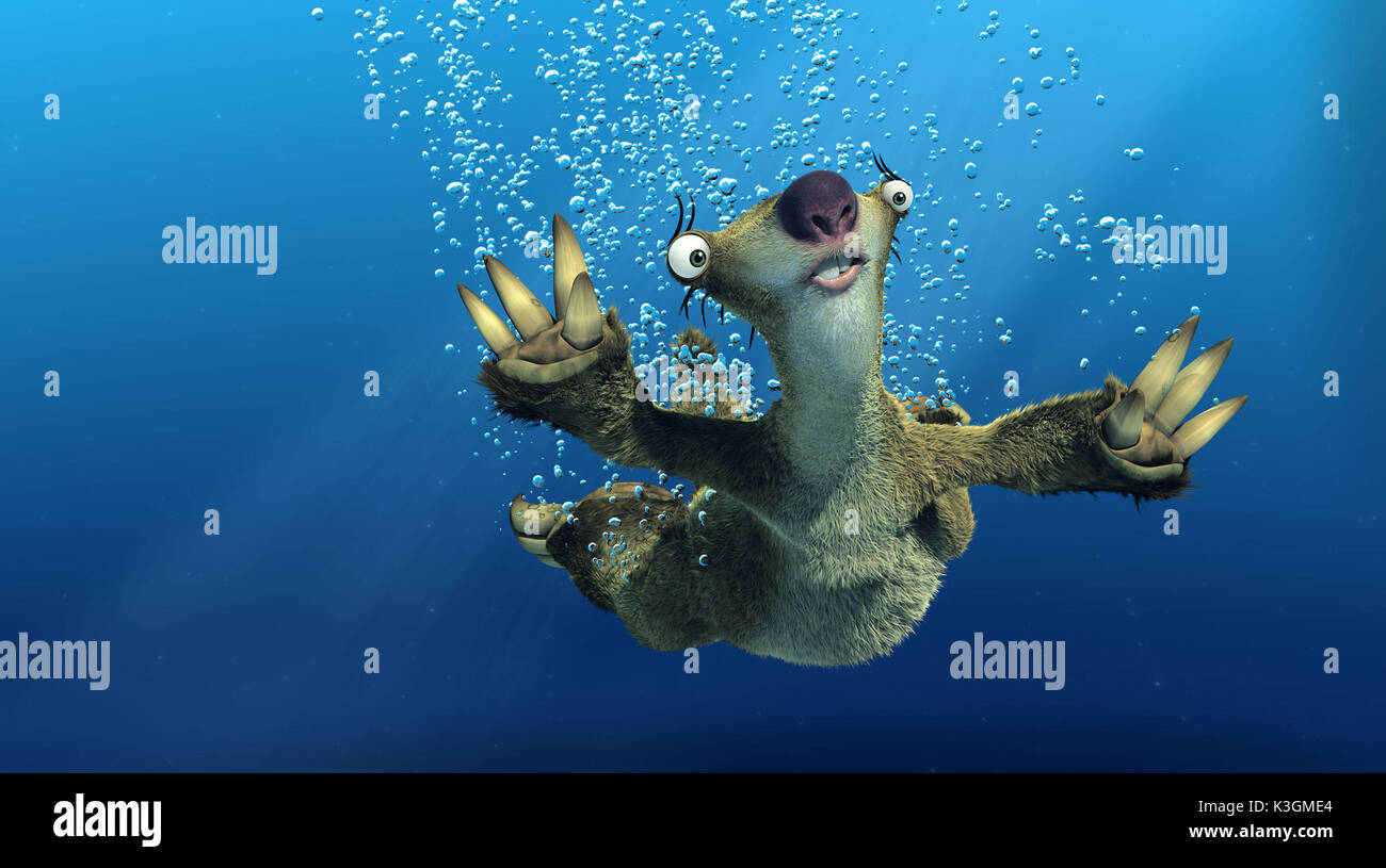 ICE AGE 2 il meltdown Sid il bradipo data: 2006 Foto Stock