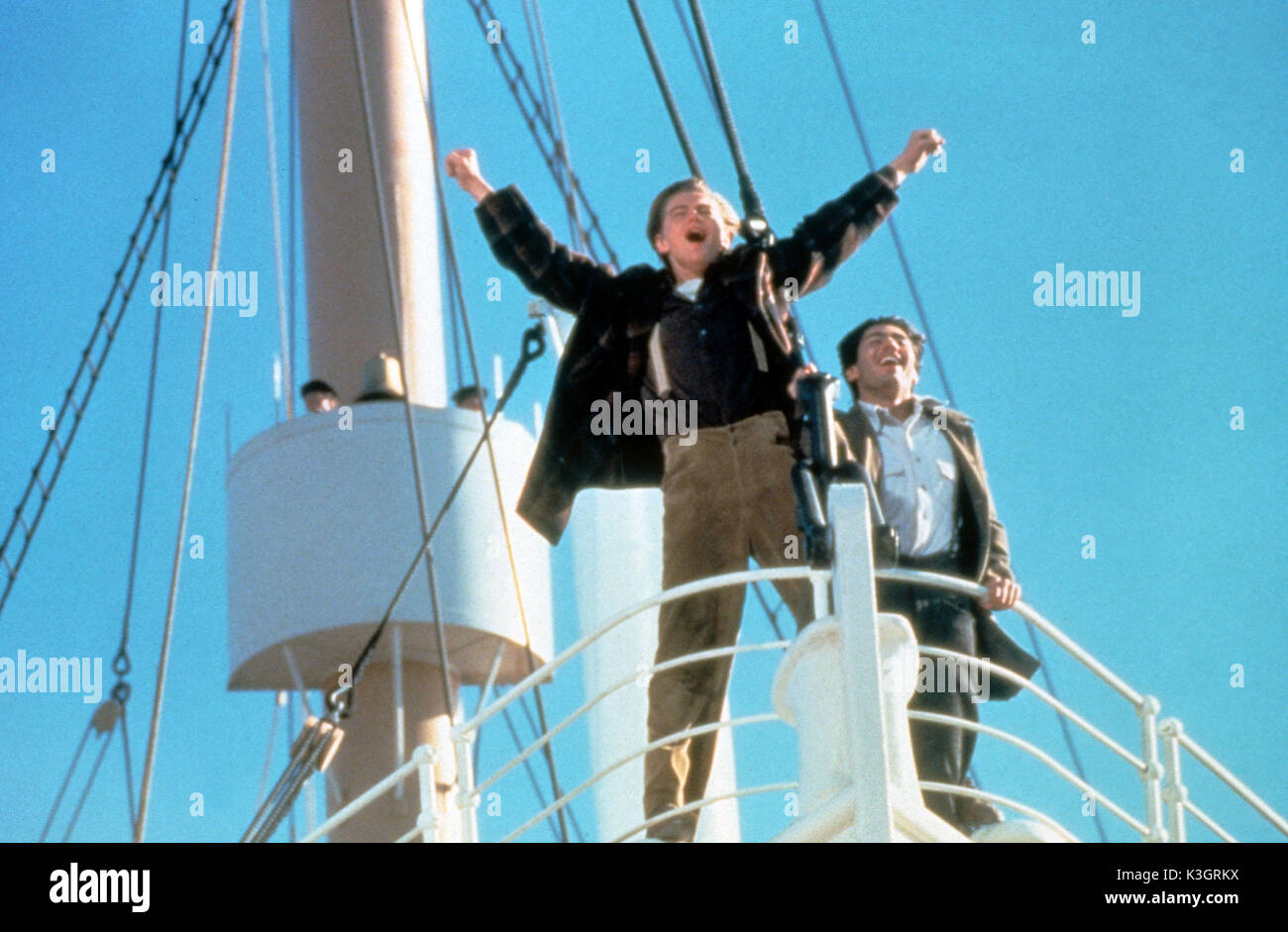 LEONARDO DI CAPRIO, KATE WINSLET, TITANIC, 1997, FILM Foto Stock