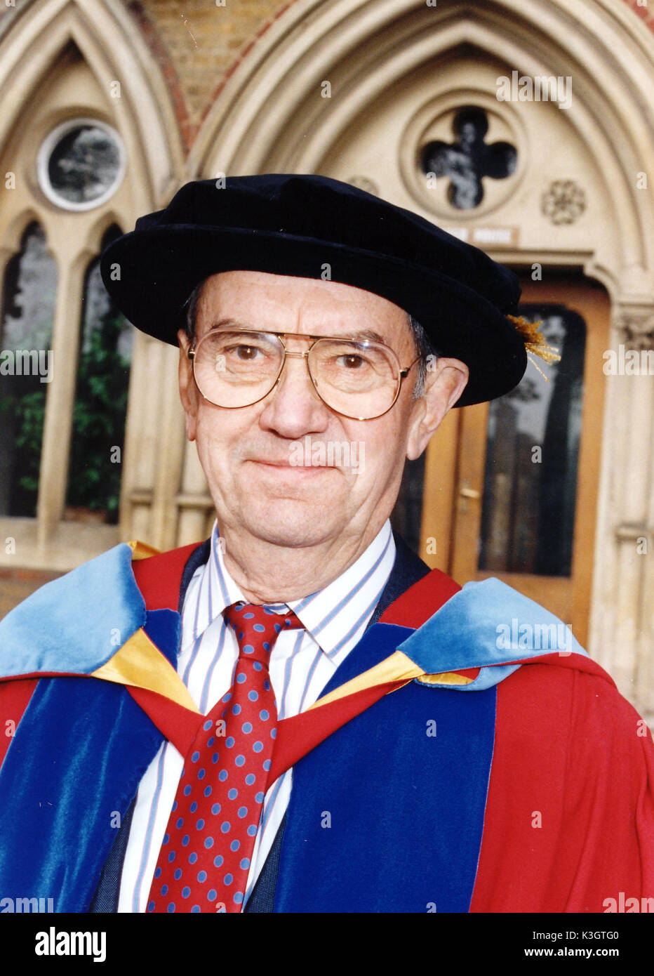 OSWALD MORRIS cineasta su essendo onorato da Brunel University 1997 Foto Stock