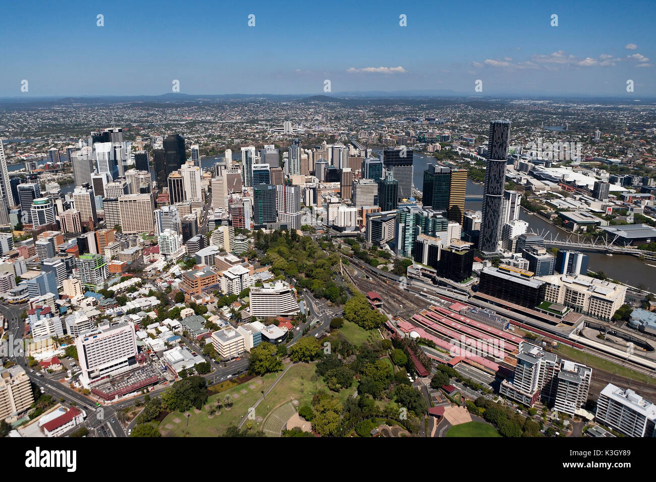 Skyline di Brisbane, Brisbane, Australia Foto Stock