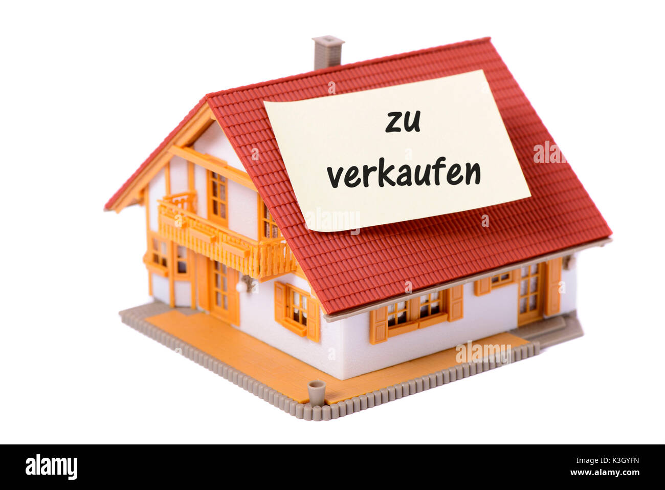 Casa in vendita come un icona con il modello di casa e speciali Foto Stock