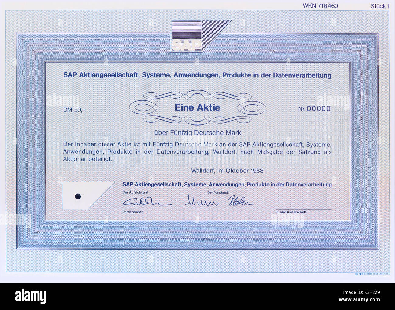 Magazzino della società SAP, sistemi, applicazioni, prodotti di elaborazione dati Foto Stock