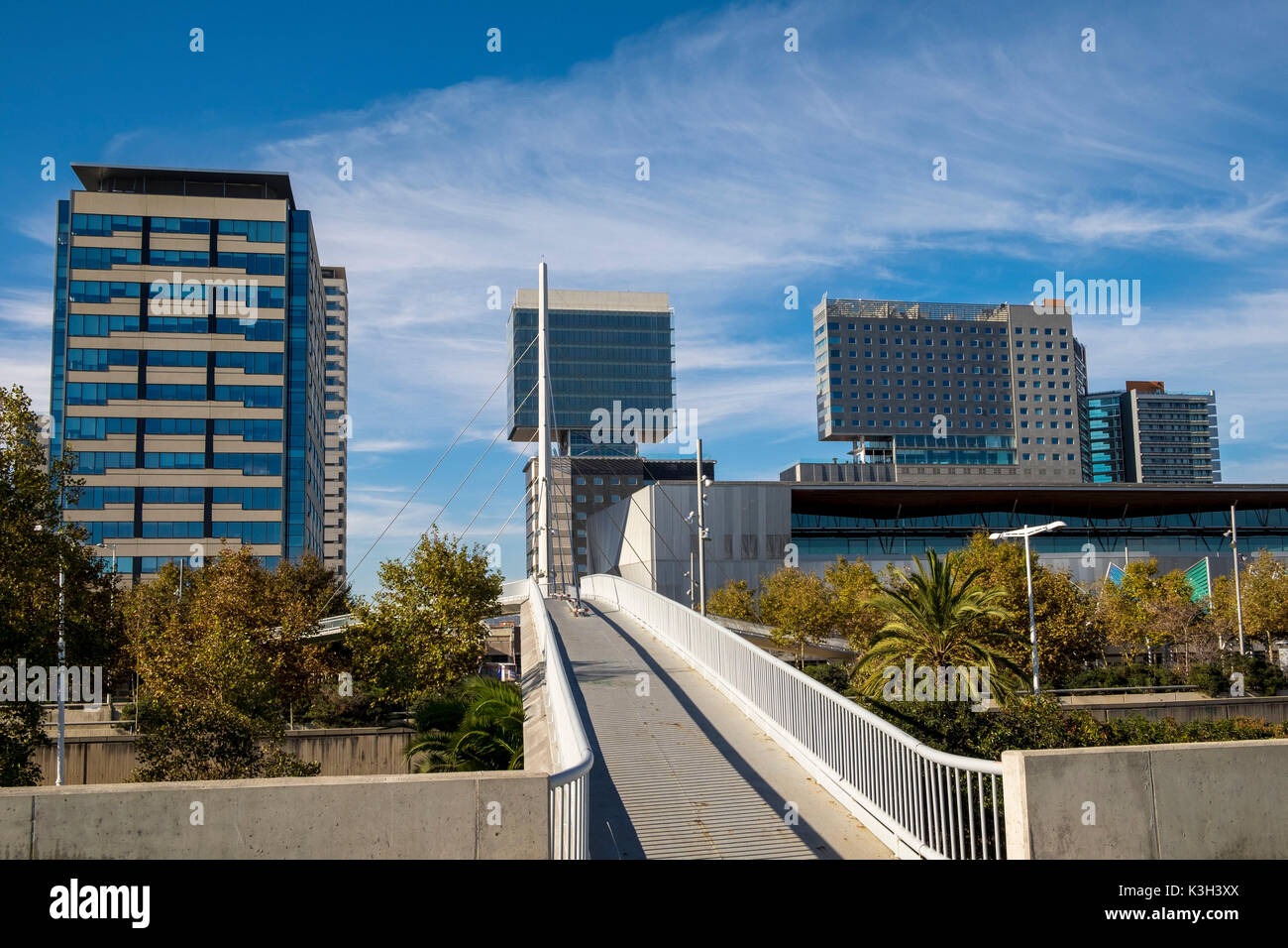 Quartiere Diagonal Mar, Barcelona, Catalogna, Spagna Foto Stock