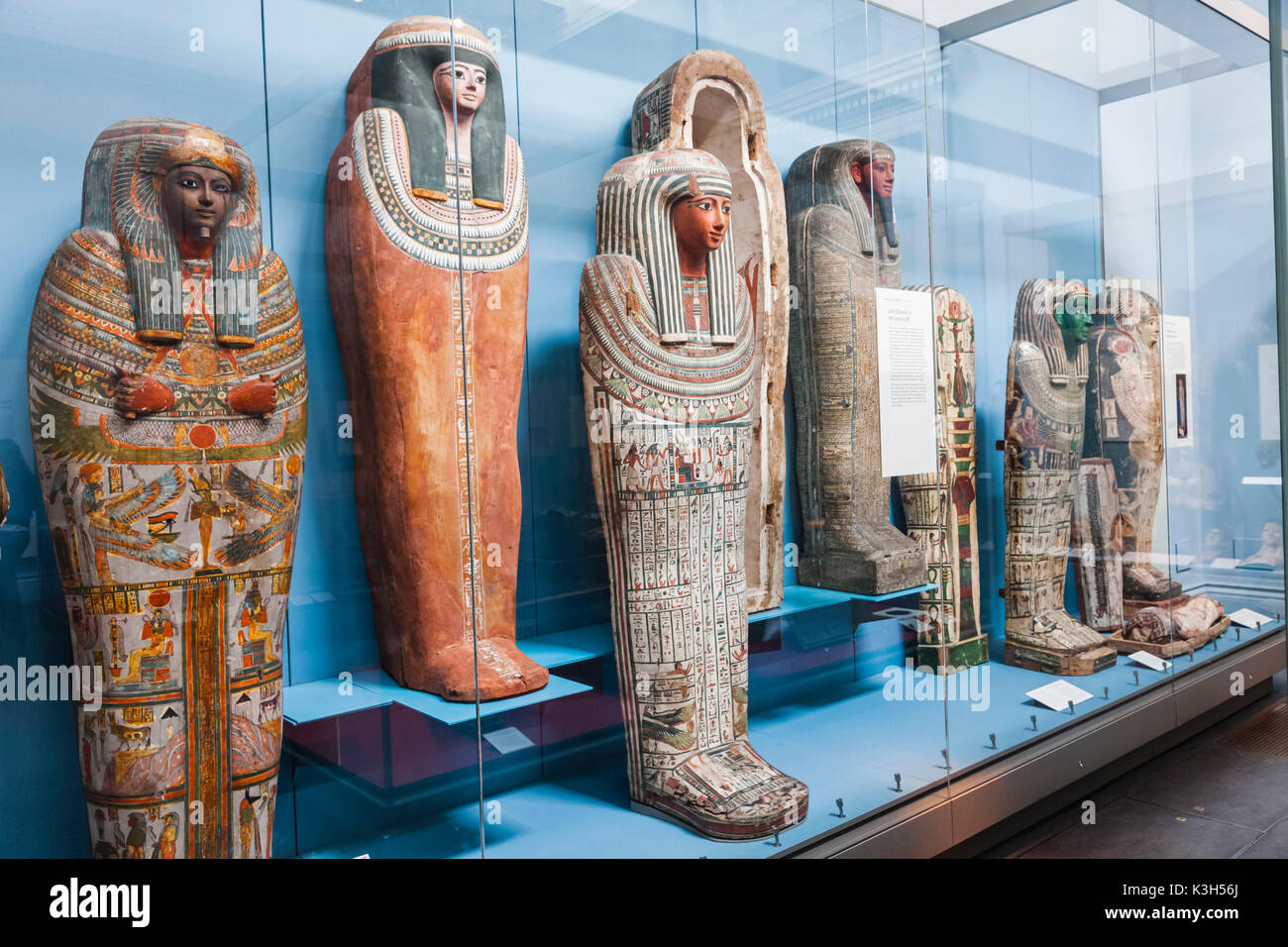 Inghilterra, Londra, British Museum, presentano delle mummie egizie Foto Stock