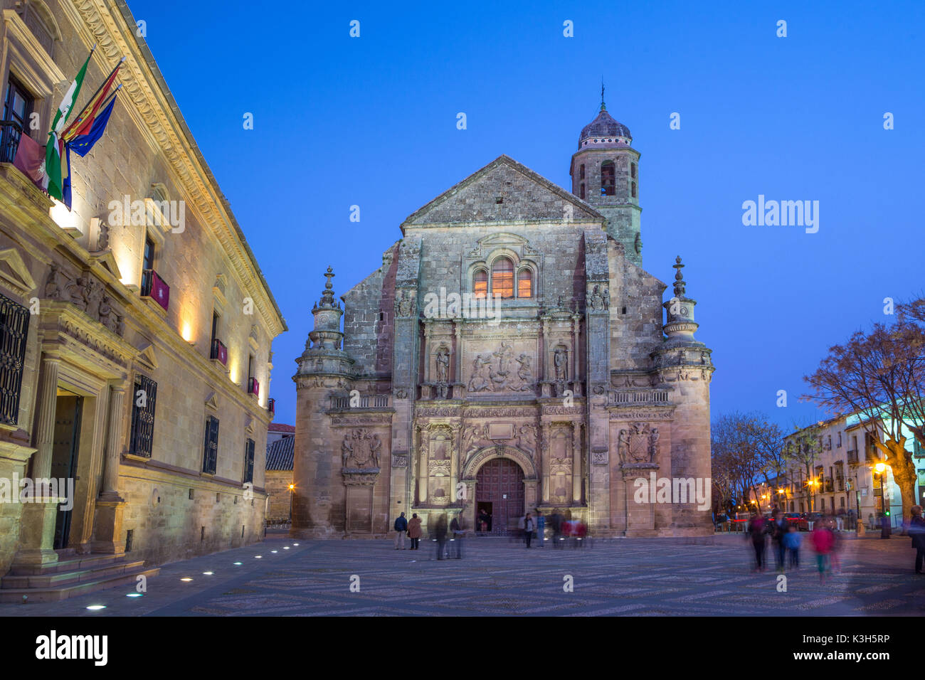 Spagna, Provincia di Jaen, Ubeda Città Patrimonio Mondiale dell'UNESCO, la chiesa Salvador Foto Stock