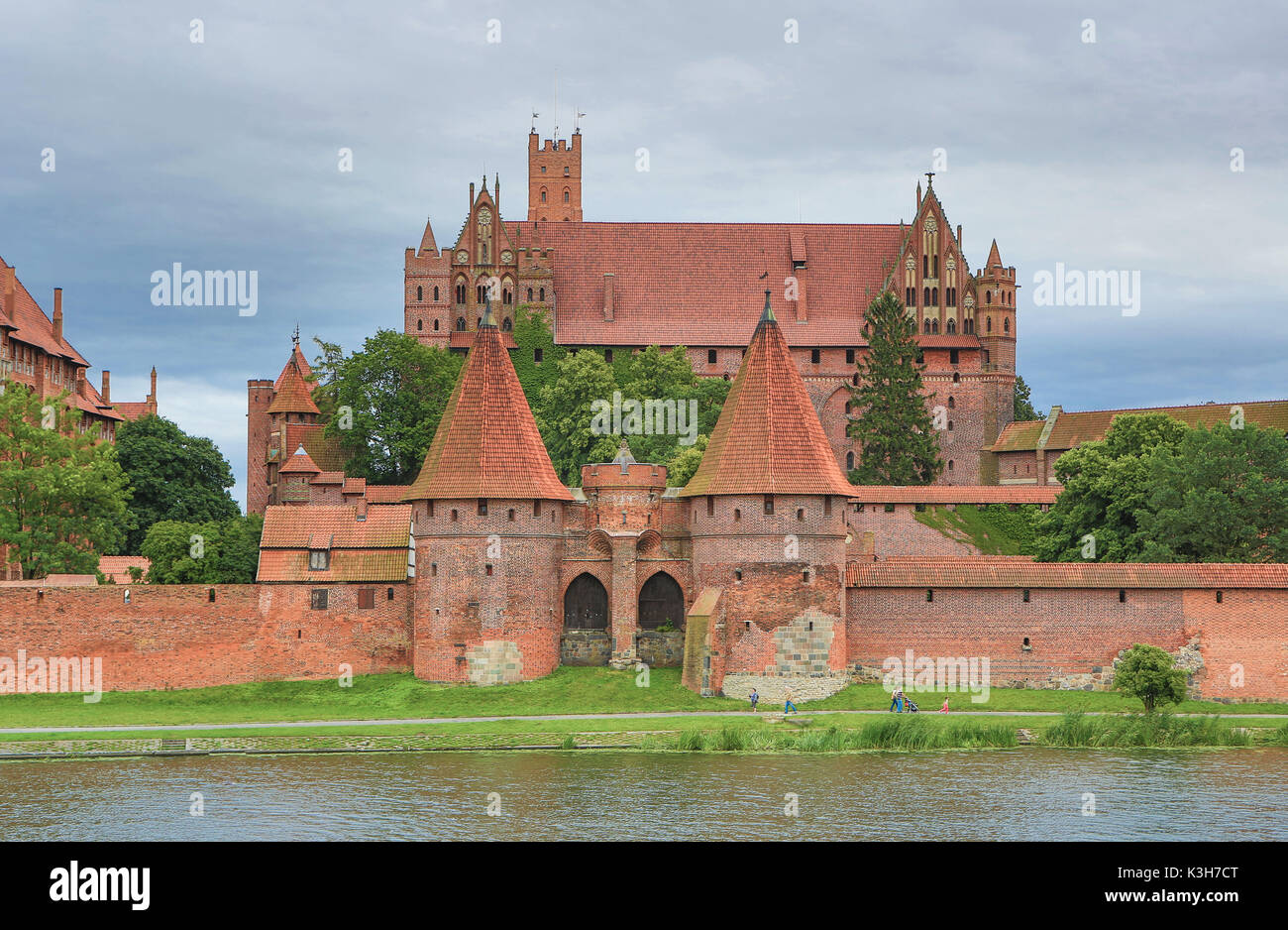 Polonia, Marienburg, castello di Malbork, Patrimonio Mondiale dell'UNESCO, Foto Stock