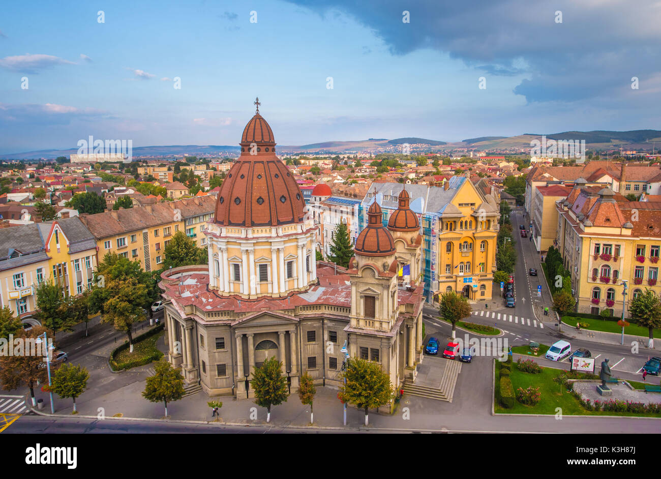 La Romania, Targu Mures Città, Cattedrale di Mica Foto Stock