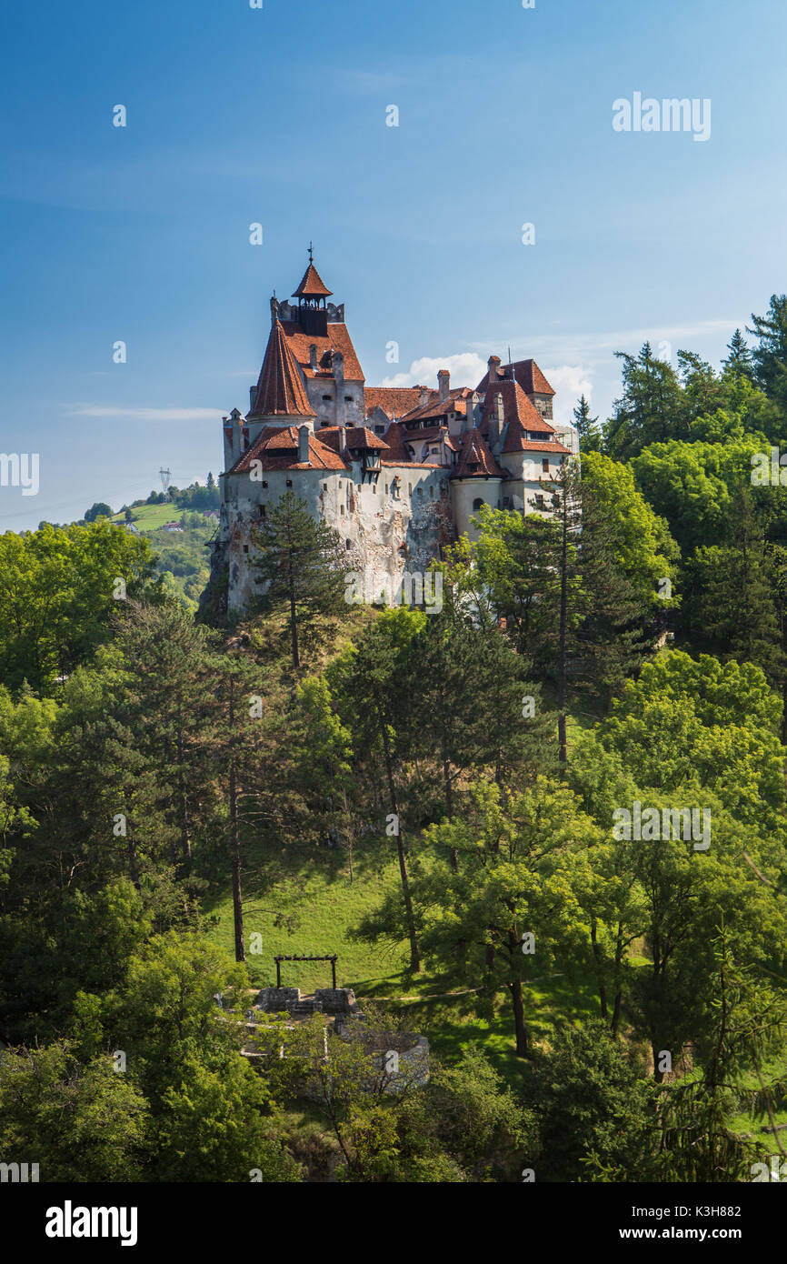 La Romania, Transilvania, crusca, Città di Castello di Bran (Castello di Dracula) Foto Stock