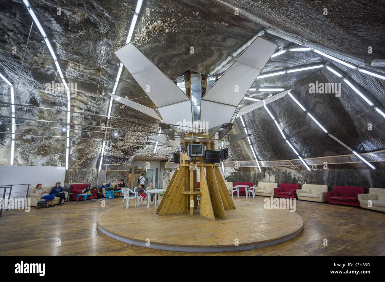 La Romania, Transilvania, vicino Targo Mures City, la Miniera di Sale di Turda Foto Stock