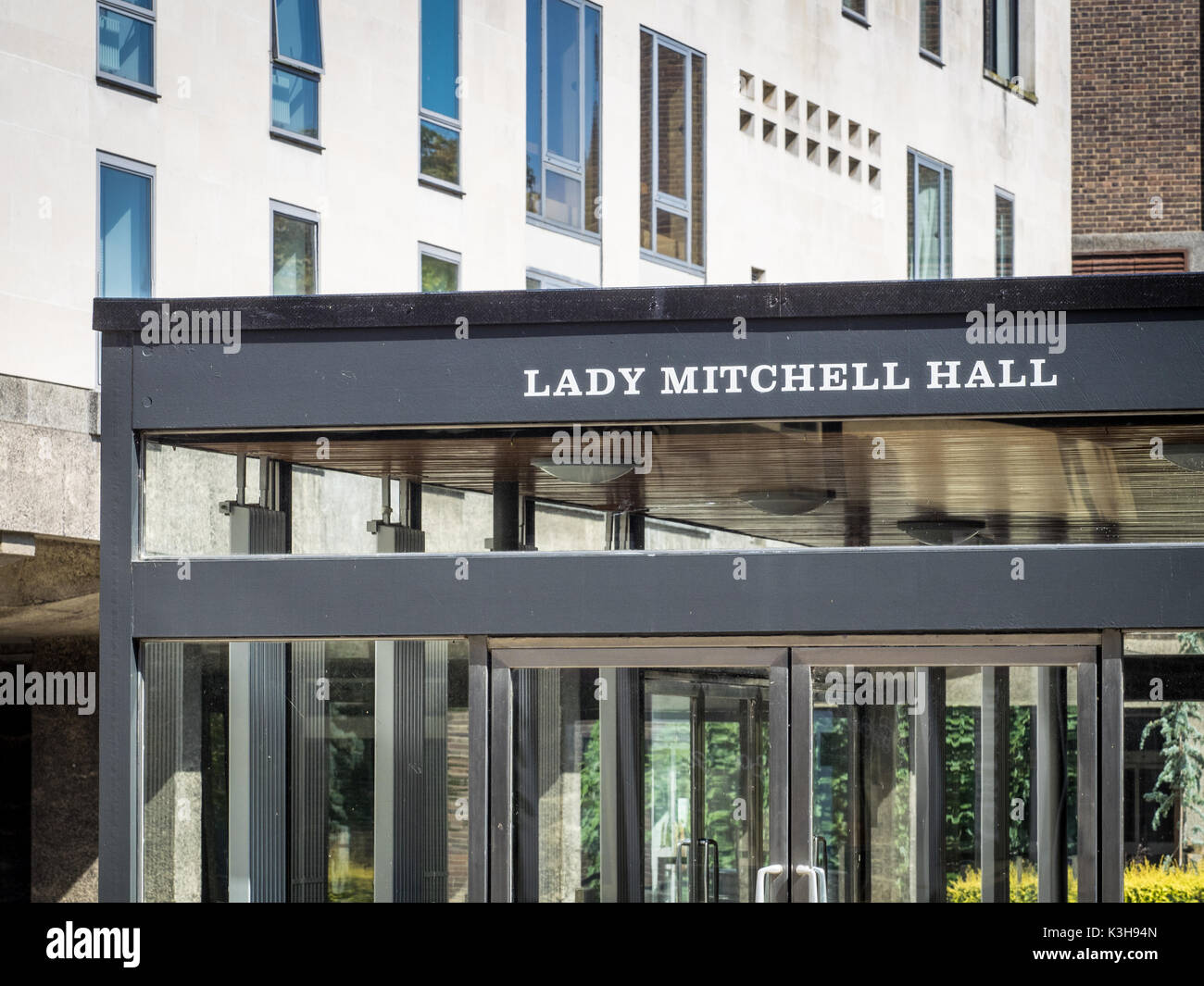 Signora Mitchell Hall University di Cambridge - un grande auditorium del Sidgwick Sito dell'Università. Foto Stock