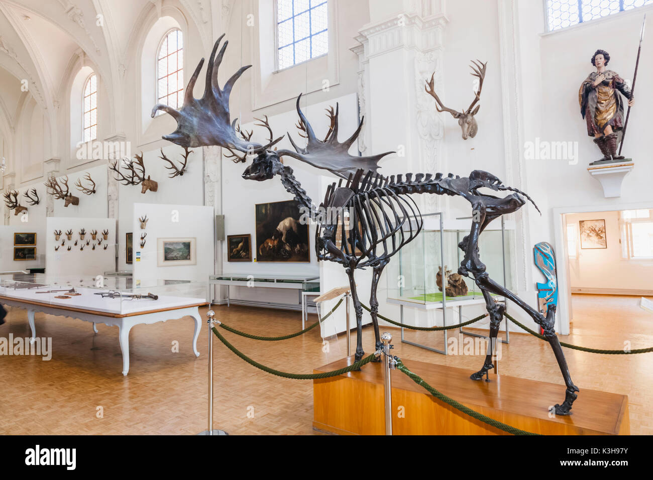 In Germania, in Baviera, Monaco di Baviera, il Tedesco Museo della caccia e della pesca (Deutsches Jagd-Und Fischereimuseum) Foto Stock
