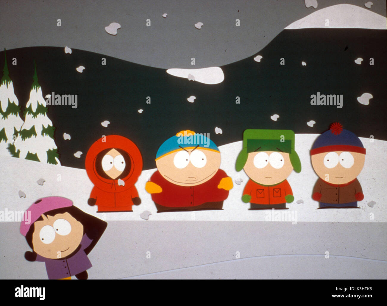 SOUTH PARK KENNY, Cartman, Kyle, STAN Foto Stock