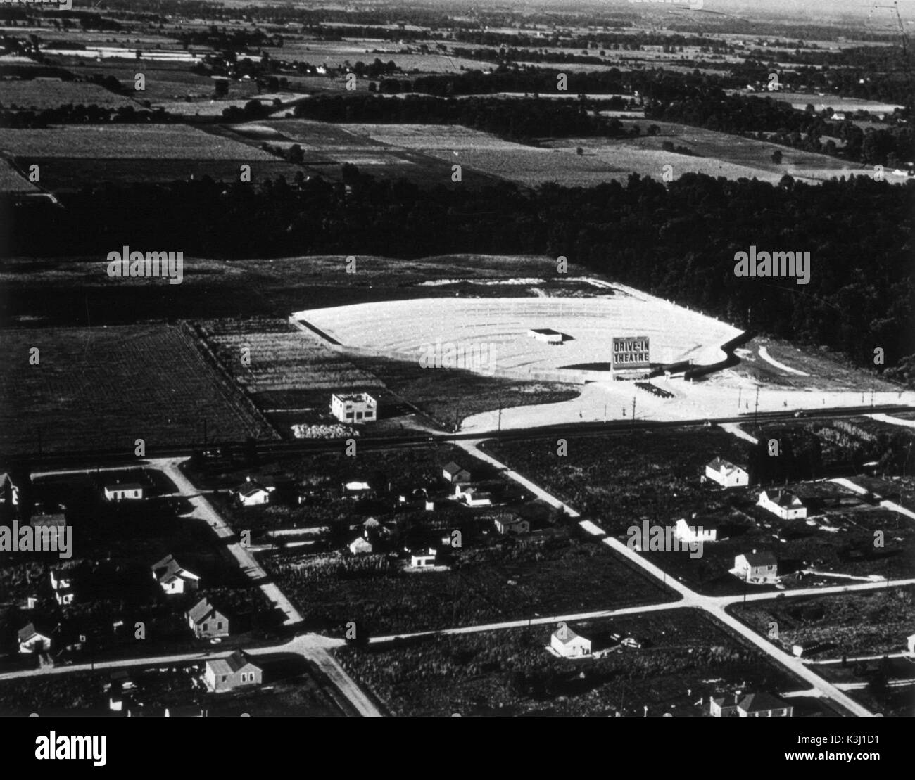 DRIVE in cinema ci non identificato in trasmissione Foto Stock