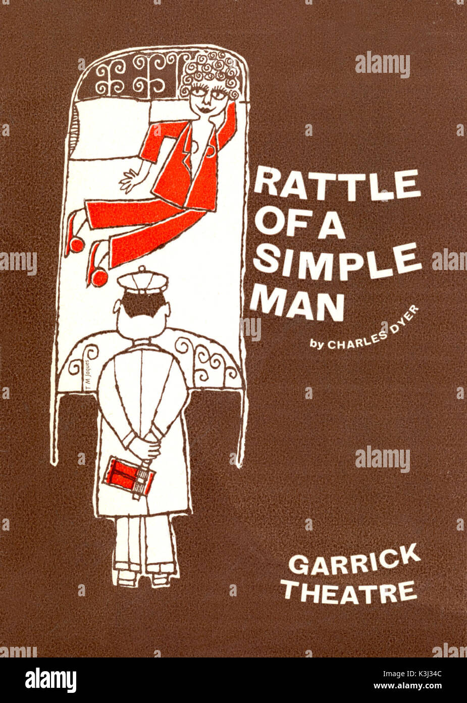 Sonaglio dell'uomo semplice Garrick Theatre programma data: 1962 Foto Stock