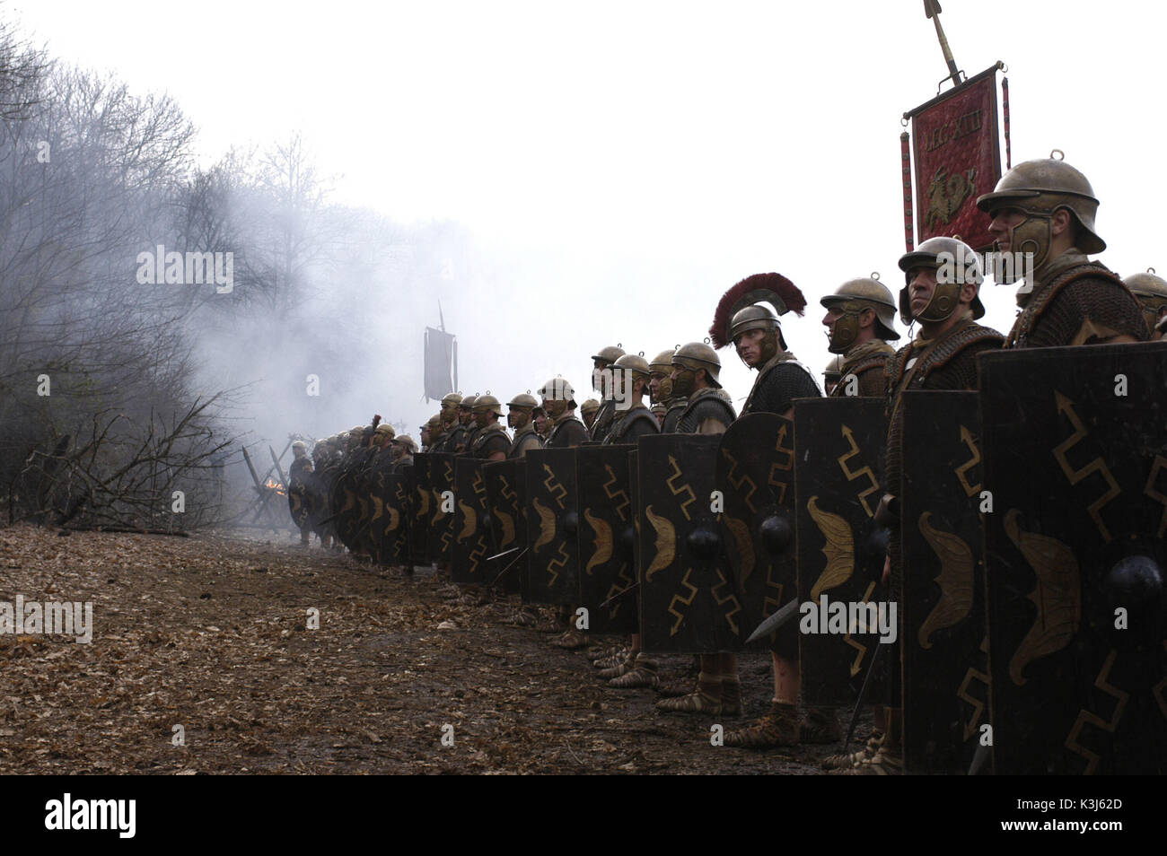 Roma Roma KEVIN MCKIDD indossando il casco con pennacchio rosso Foto Stock